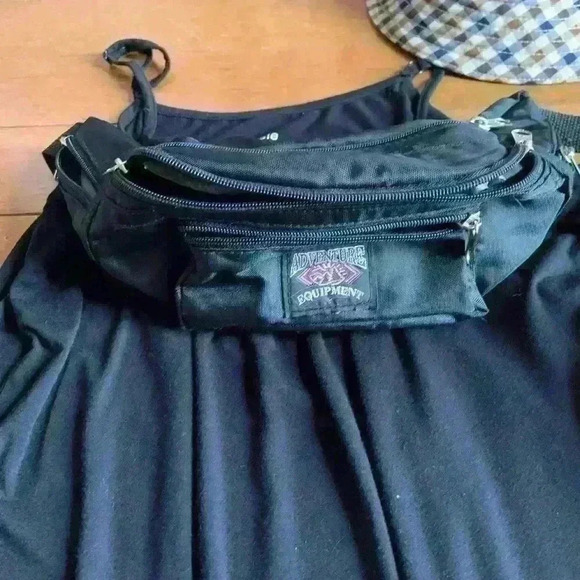 Kensie | Black cotton spaghetti strap dress with ruffles size medium - Picture 4 of 4